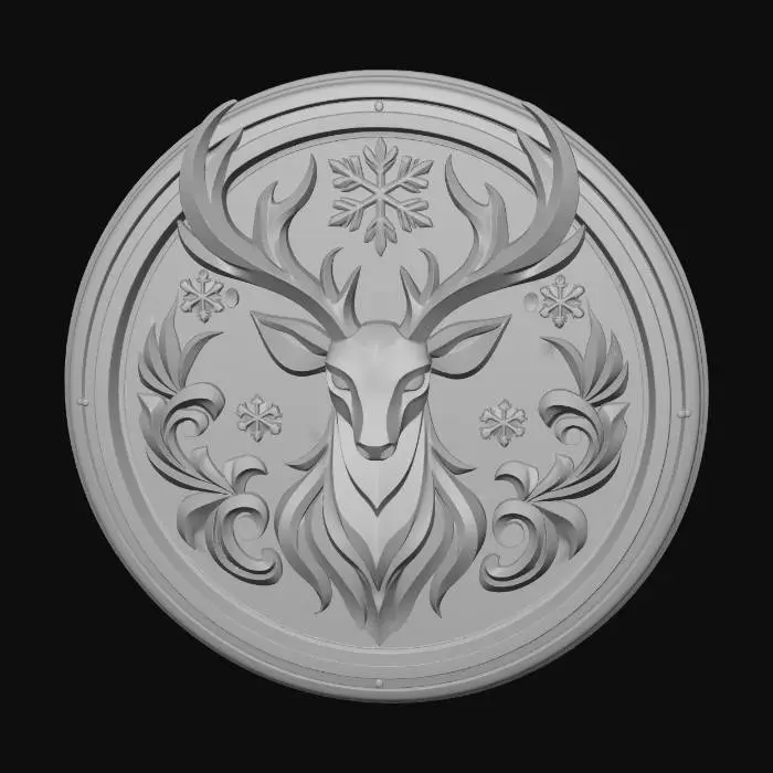 3D model for Reindeer_Crest_Emblem,#Christmas2025#