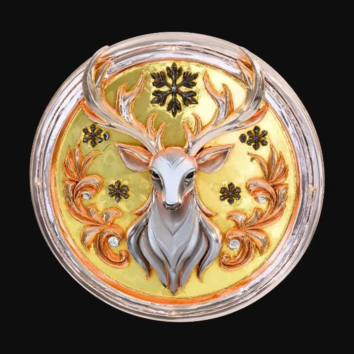 3D model for Reindeer_Crest_Emblem,#Christmas2025#