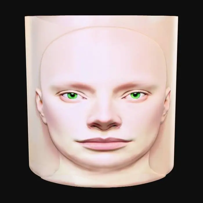 3D model for Face_Cup