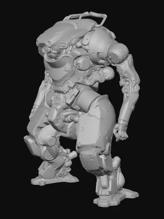 3D model for Mech Guardian