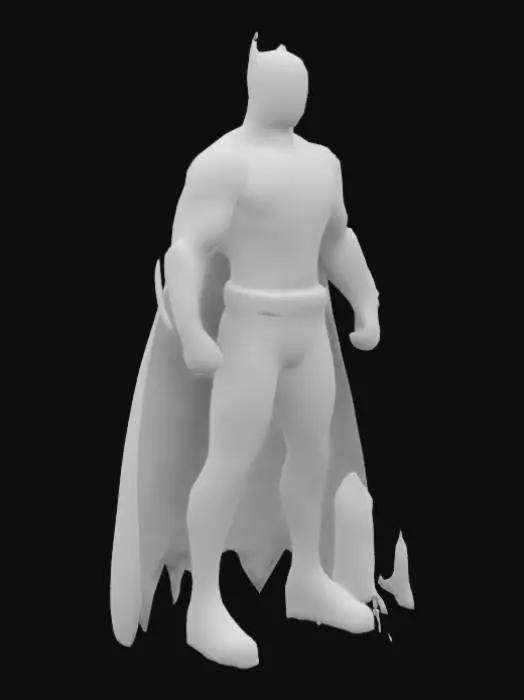 3D model for Batman Drawing