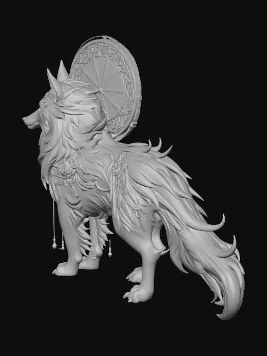 3D model for Astral spirit Wolf