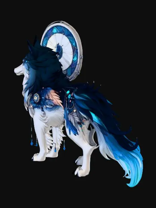 3D model for Astral spirit Wolf