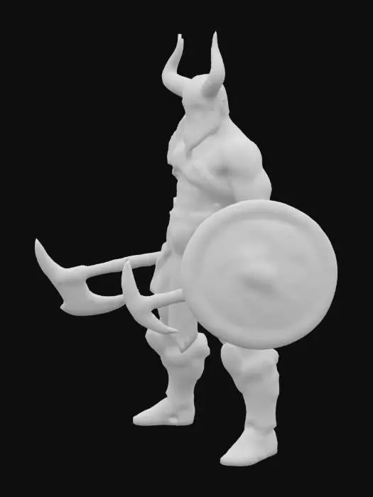 3D model for god of war, soldier, weapons