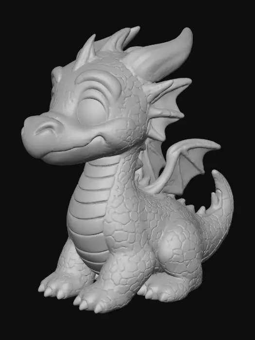 3D model for Friendly Green Dragon