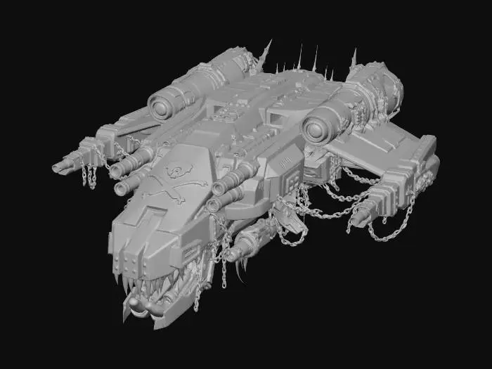 3D model for Crimson Skull Dreadnought