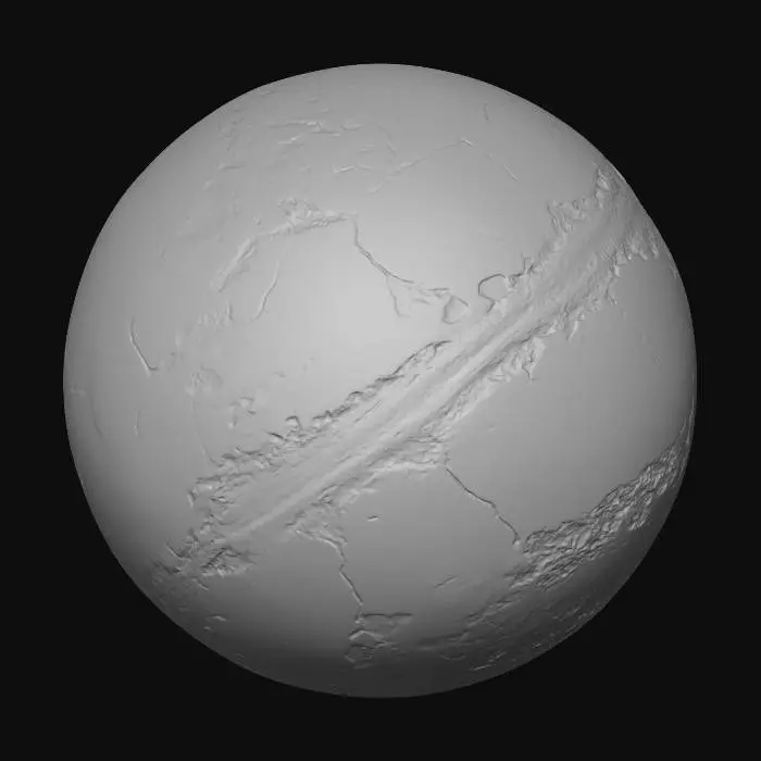 3D model for Metallic Planet