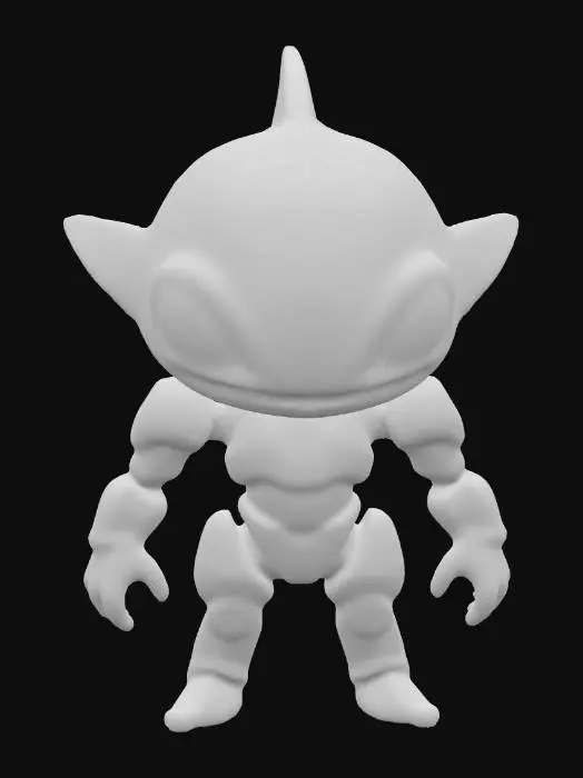 3D model for game figure#, Design a highly detailed, realistic 3D model of a cyborg shark humano , intensity, and readiness for battle.