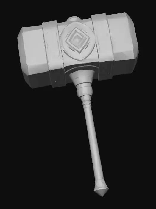 3D model for Nifty Crystal Hammer