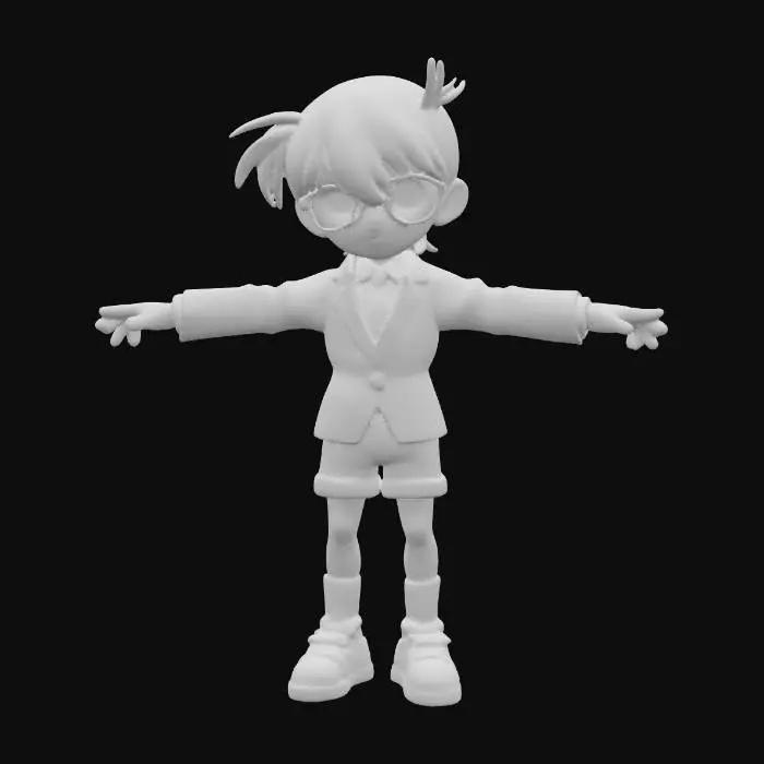 3D model for Detective Boy Character