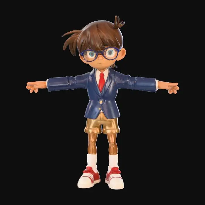 3D model for Detective Boy Character