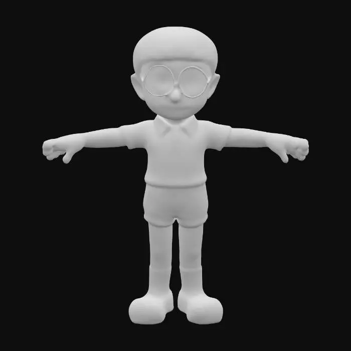 3D model for Nobita, a character from the Doraemon anime