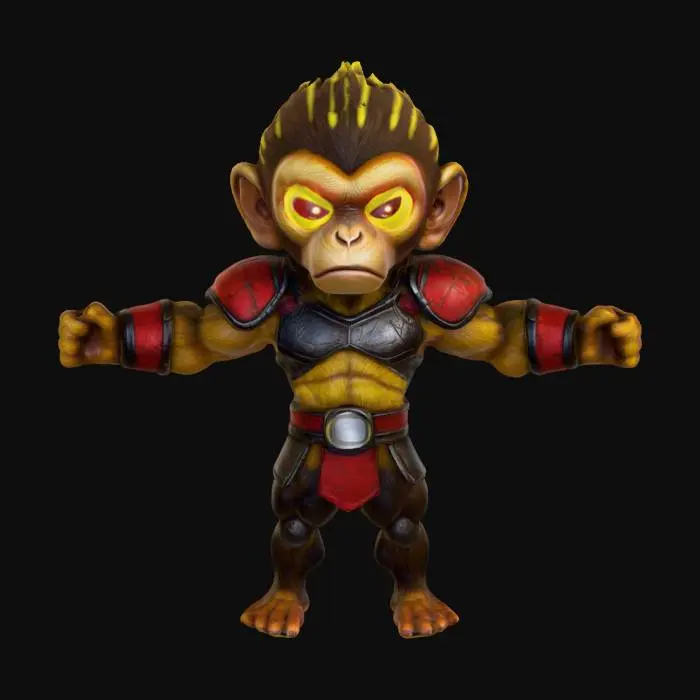 3D model for Warrior Primate
