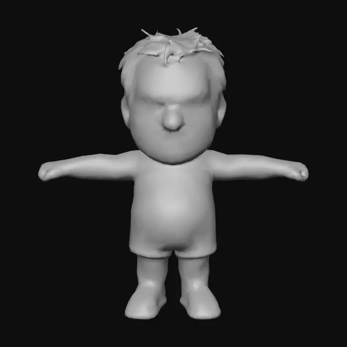 3D model for Grumpy Vacationer