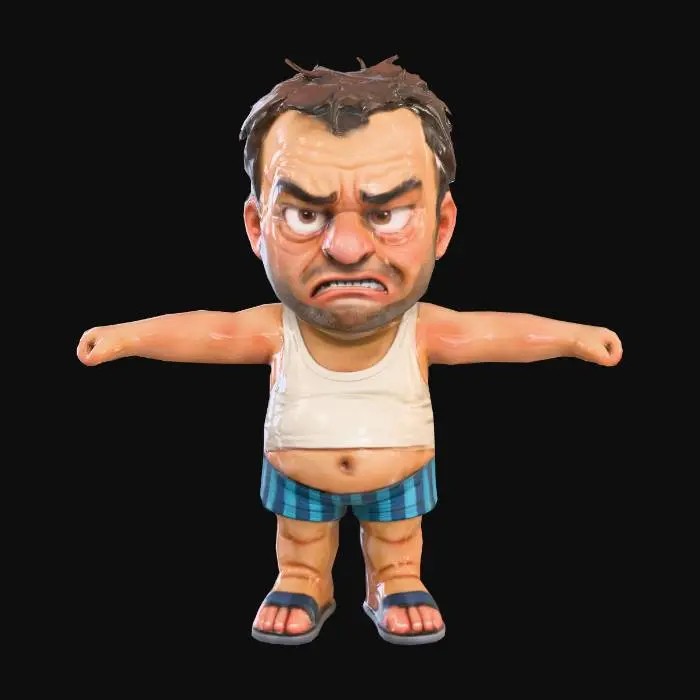 3D model for Grumpy Vacationer