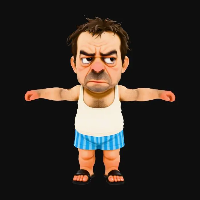 3D model for Grumpy Vacationer