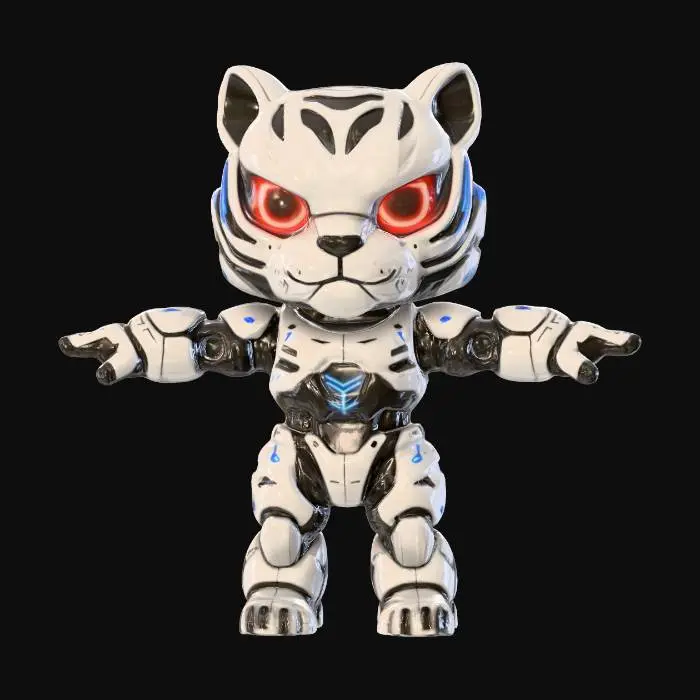 3D model for Cyber Tiger Cub #Thanksgiving#