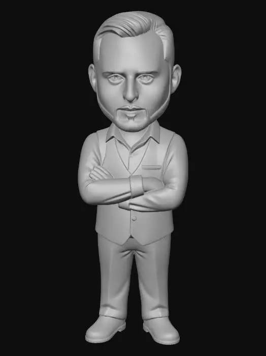 3D model for Debonair Cartoon Character