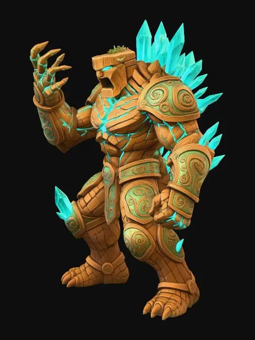 3D model for Crystal Golem