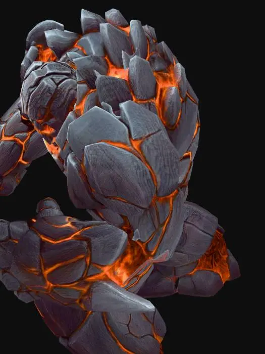 3D model for Molten Stone Colossus