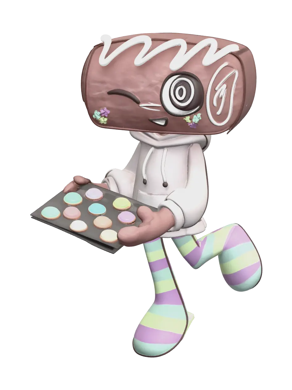 Realistic Cosmo Dandys World 3D model, vytvořený pomocí AI