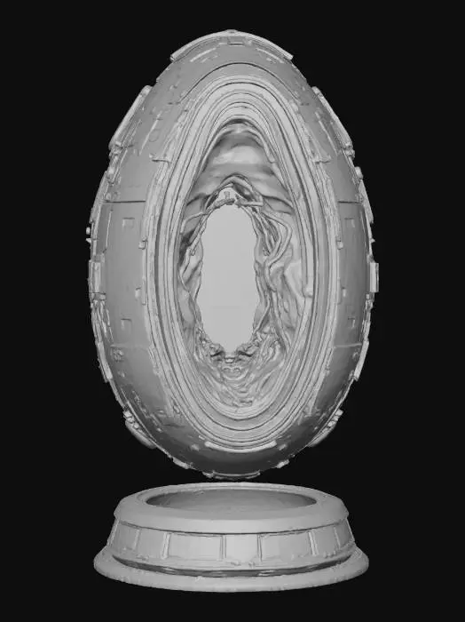 3D model for Intergalactic egg, generated during the, #Halloween2025#, period