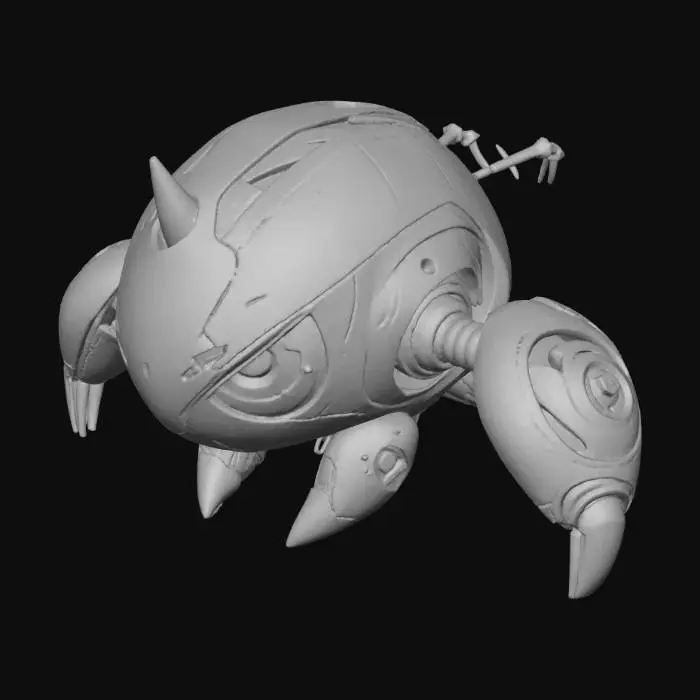 3D model for Cyber Crawler, #Halloween2025#