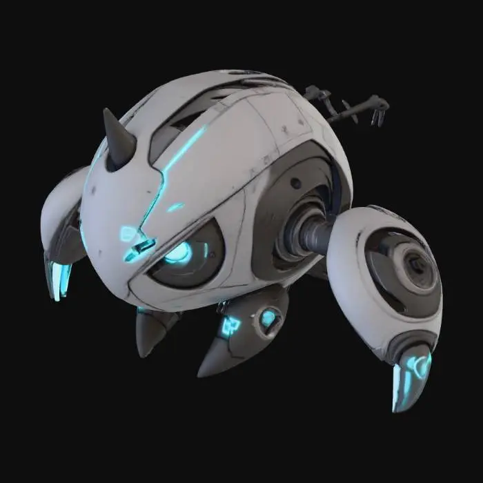 3D model for Cyber Crawler, #Halloween2025#