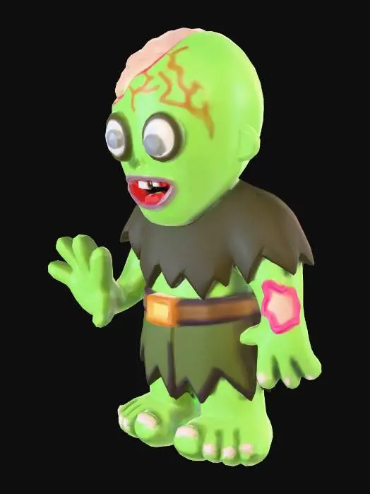 3D model for Lil Green Zombie