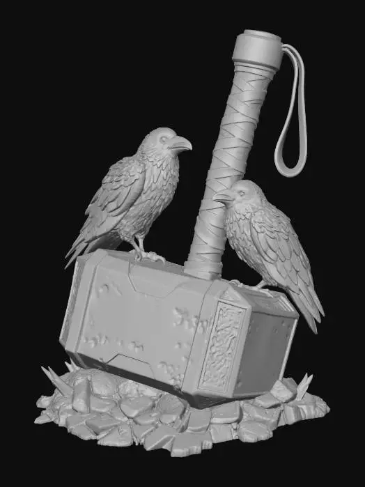 3D model for Moonlit Ravens and the Hammer