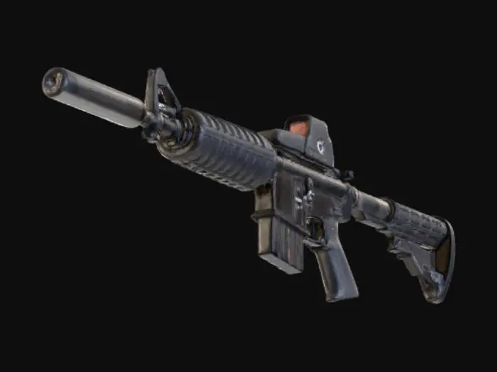 3D model for M4A1_supp_eotech_6.8