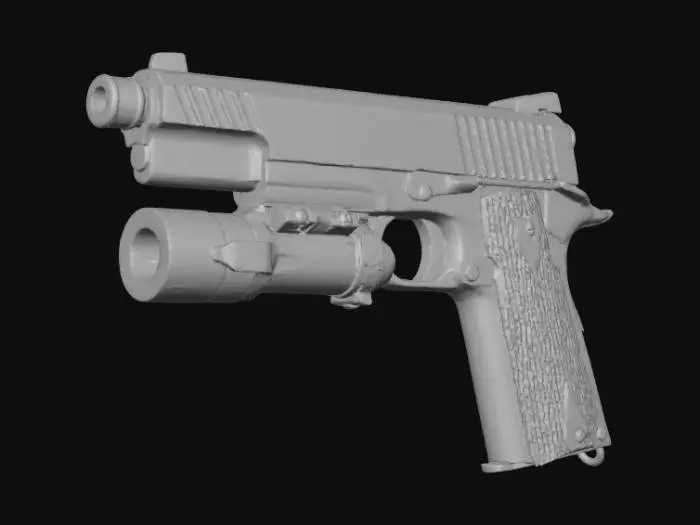 3D model for Colt Rail Gun Display