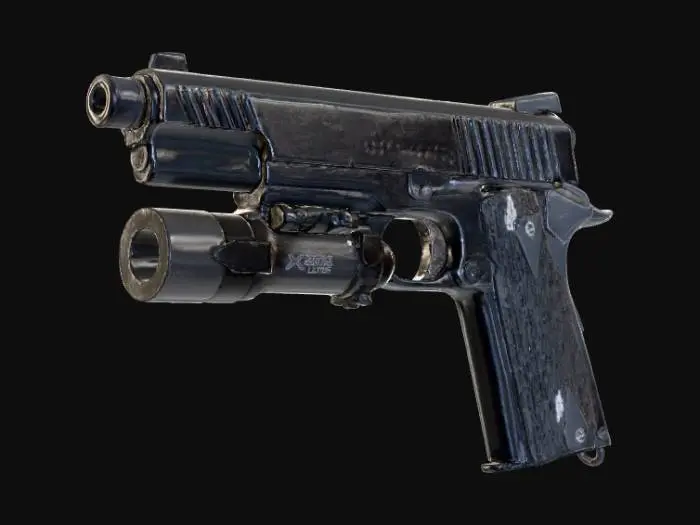 3D model for Colt Rail Gun Display
