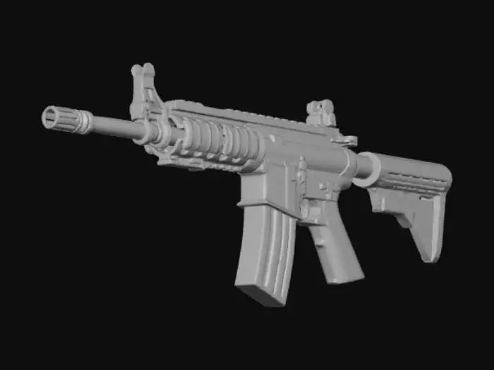 3D model for MW2_M4A1