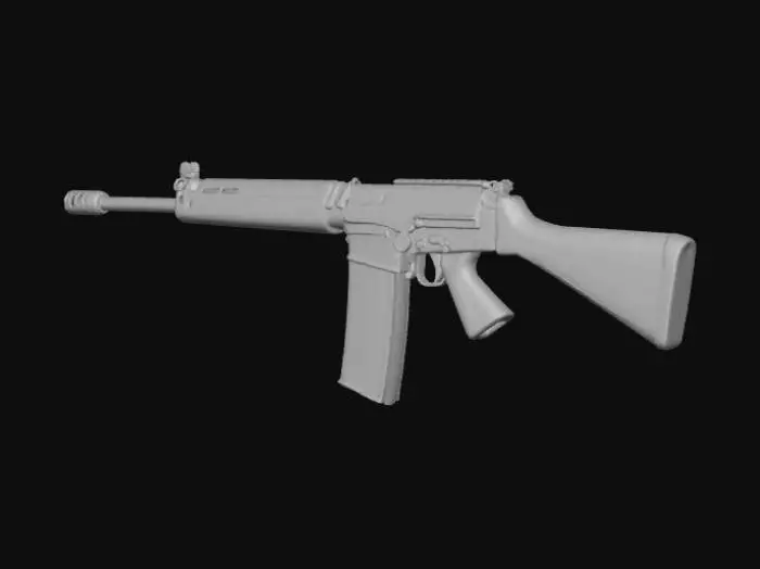 3D model for MW2_FAL