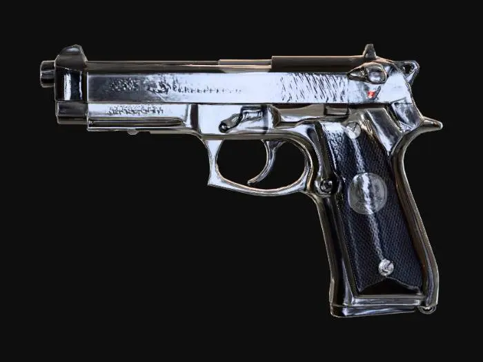 3D model for Beretta_M92A1_low_poly
