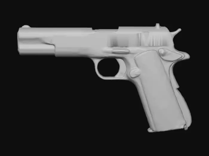 3D model for M1911A1_low_poly