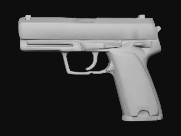 3D model for HK_USP45_low_poly