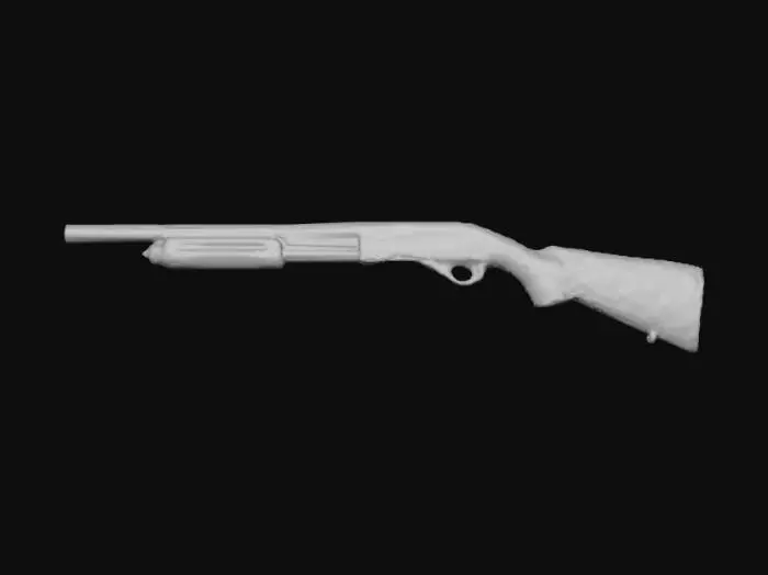 3D model for Remington_870_low_poly