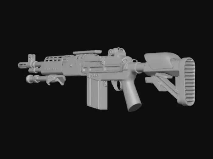 3D model for MW2_M14_EBR