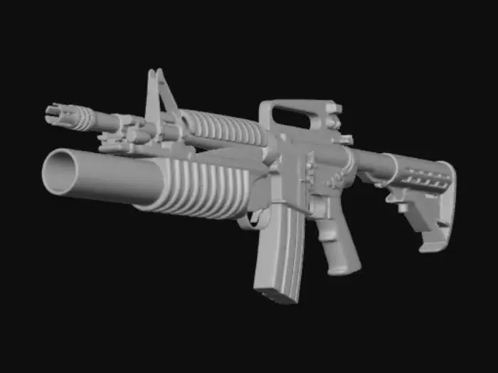 3D model for M4A1_Grenadier