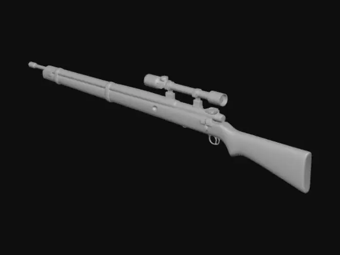 3D model for Sniper Rifle Display
