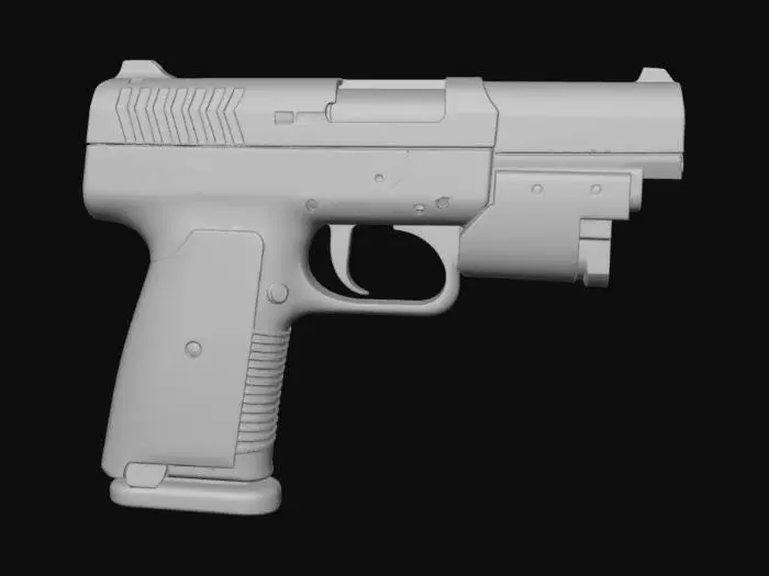 3D model for Handgun Silhouette
