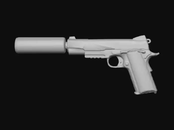 3D model for Kimber_1911_lowpoly