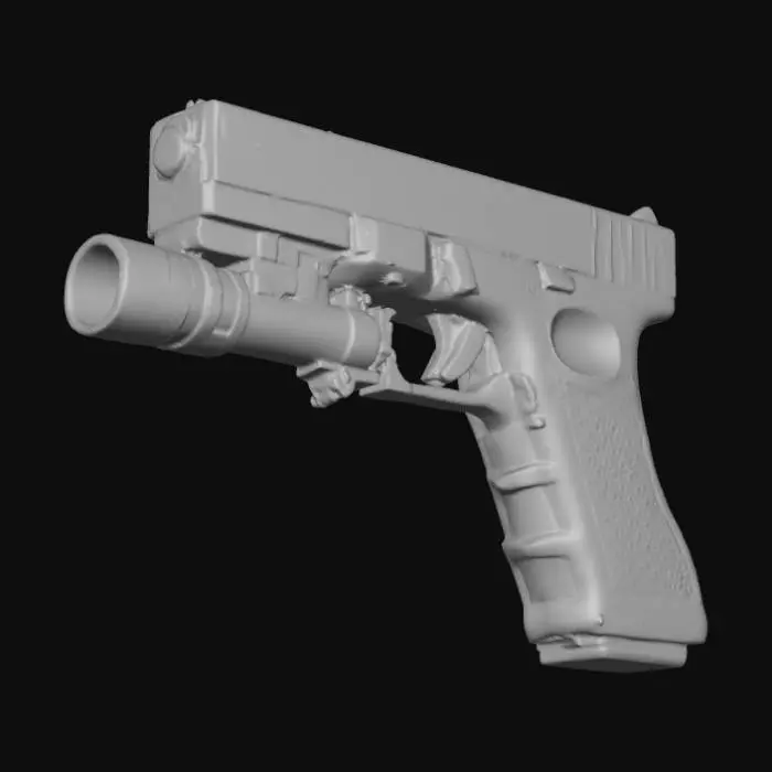 3D model for Glock17_flasglight