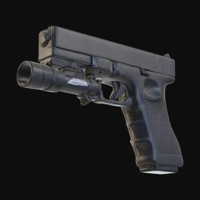 3D model for Glock17_flasglight