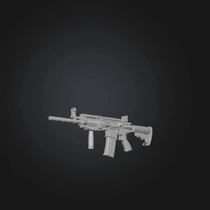 3D model for M4A1_MW2