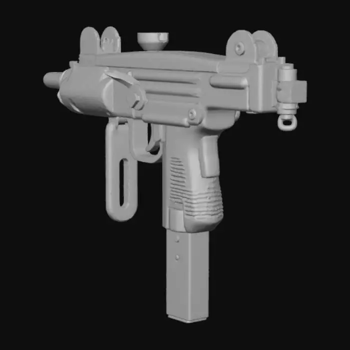3D model for MW2_Mini_Uzi