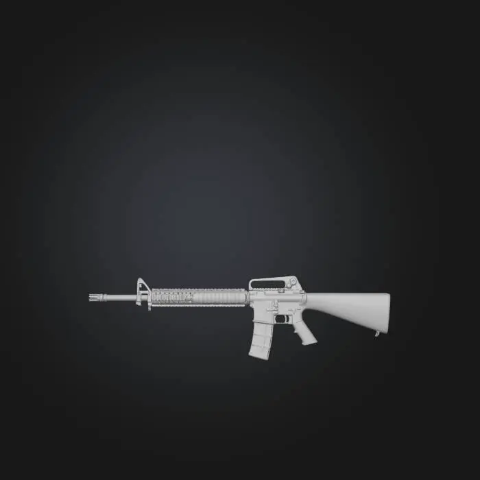 3D model for Colt_M16A4
