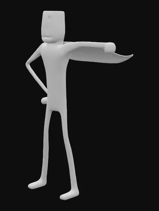 3D model for Hero in Green Pants